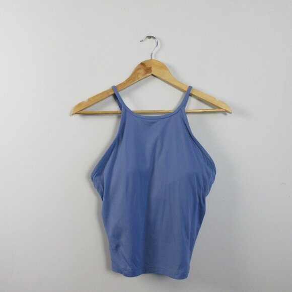 lululemon athletica Tops - Lululemon Women's Lightweight High Neck Yoga Tank Top 8 Blue Nulu Water Drop 126